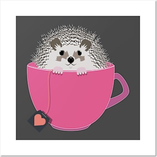 Valentine Hedgehog Cup Posters and Art